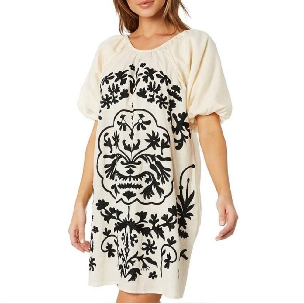 Free People Fiona Embroidered Dress